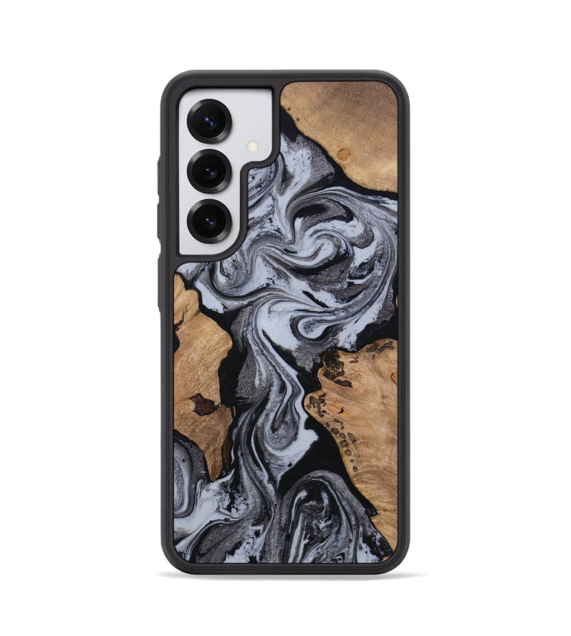 Galaxy S25 Wood Phone Case - Clem (Black & White, 814795)