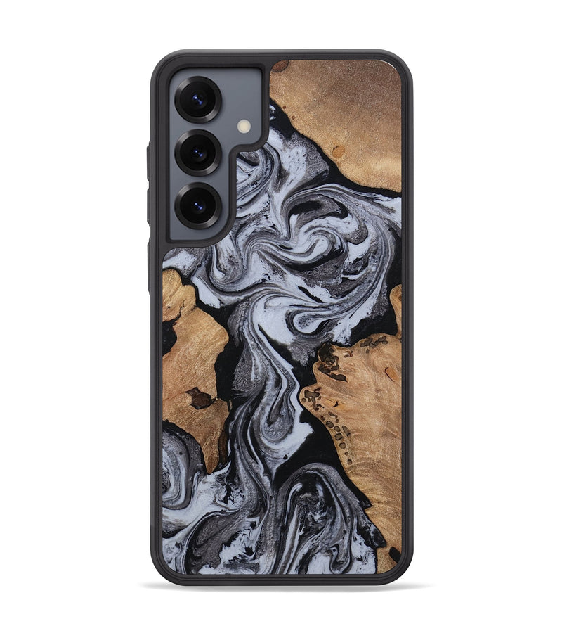 Galaxy S25 Plus Wood Phone Case - Clem (Black & White, 814795)