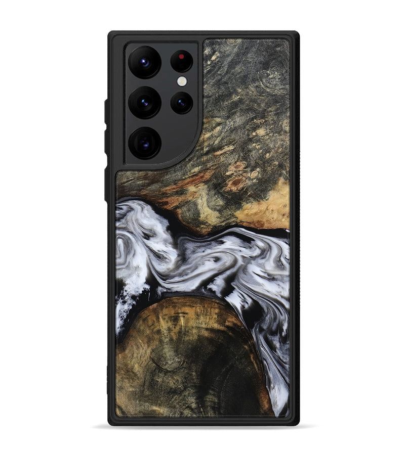 Galaxy S22 Ultra Wood Phone Case - Ardis (Black & White, 814796)