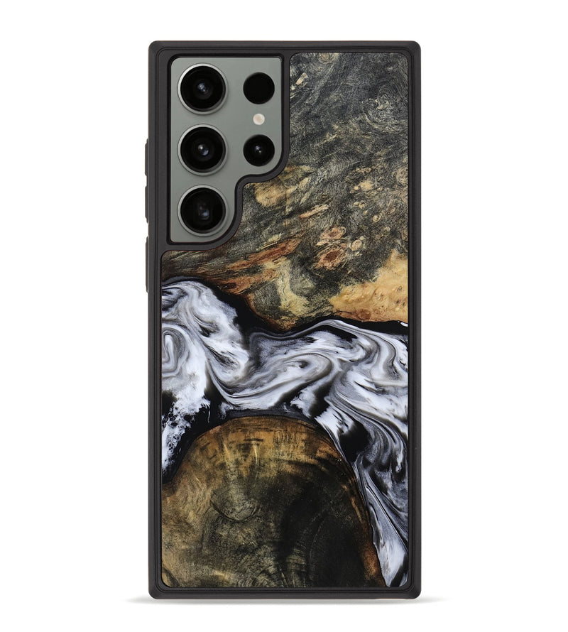 Galaxy S23 Ultra Wood Phone Case - Ardis (Black & White, 814796)