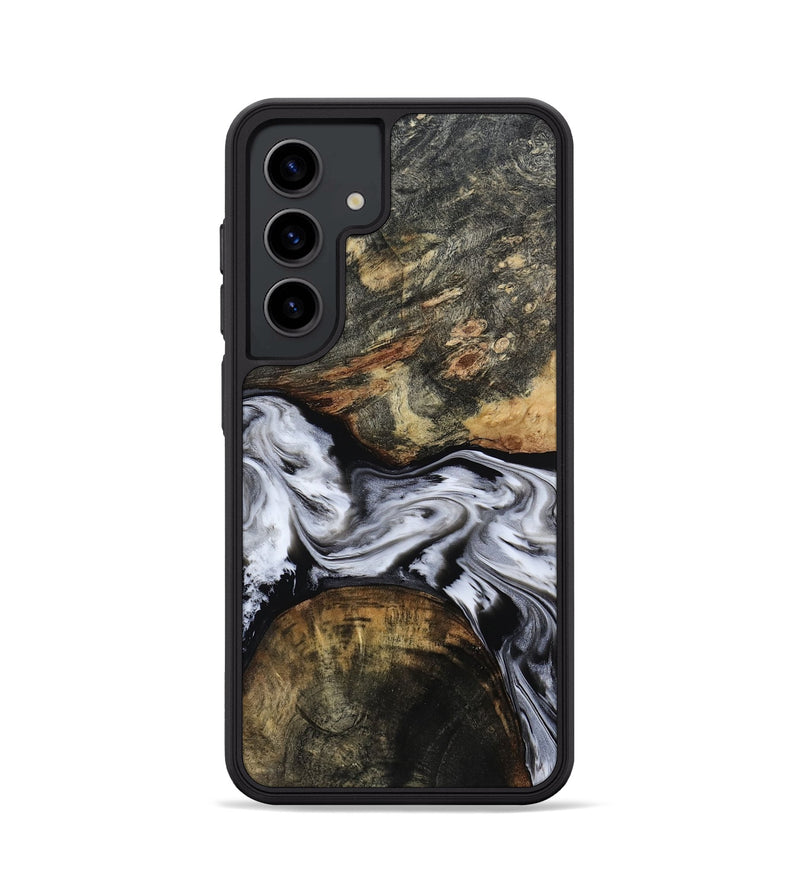 Galaxy S24 Wood Phone Case - Ardis (Black & White, 814796)