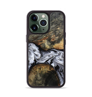 iPhone 13 Pro Wood Phone Case - Ardis (Black & White, 814796)