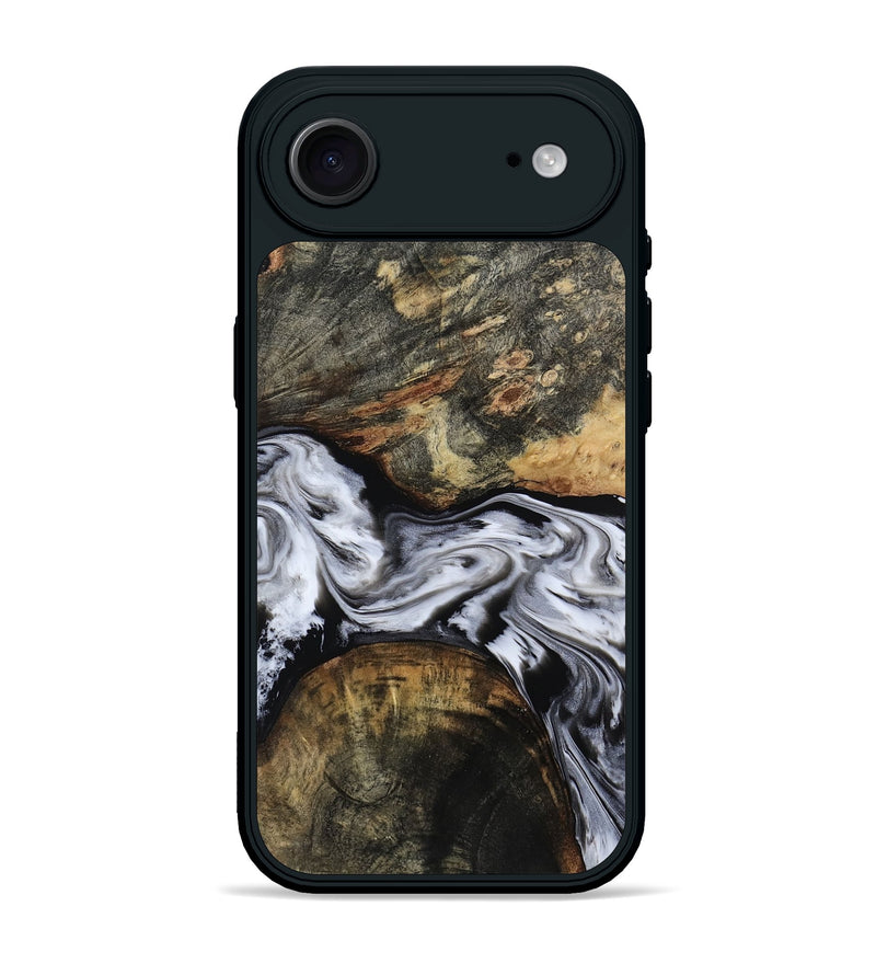 iPhone 17 Air Wood Phone Case - Ardis (Black & White, 814796)