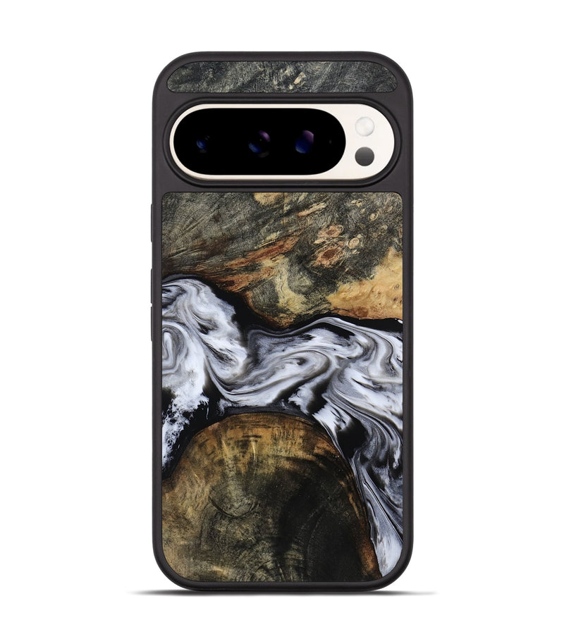 Pixel 9 Pro Wood Phone Case - Ardis (Black & White, 814796)