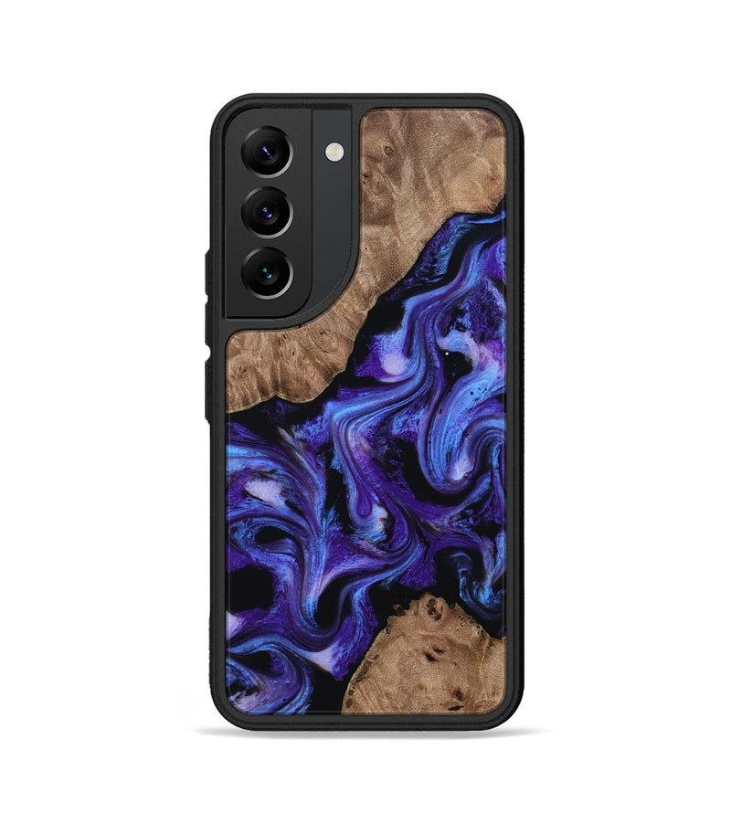 Galaxy S22 Wood Phone Case - Dashawn (Purple, 814797)
