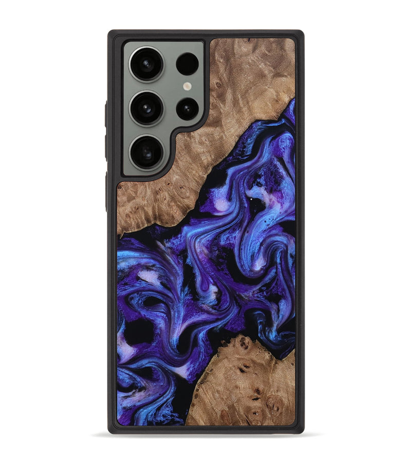 Galaxy S23 Ultra Wood Phone Case - Dashawn (Purple, 814797)