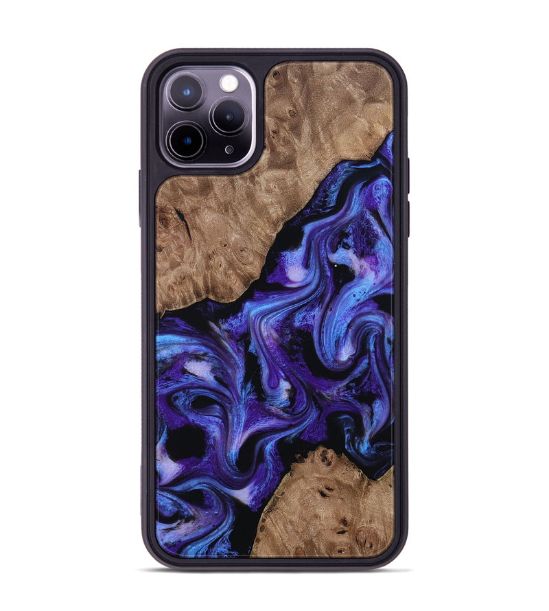 iPhone 11 Pro Max Wood Phone Case - Dashawn (Purple, 814797)