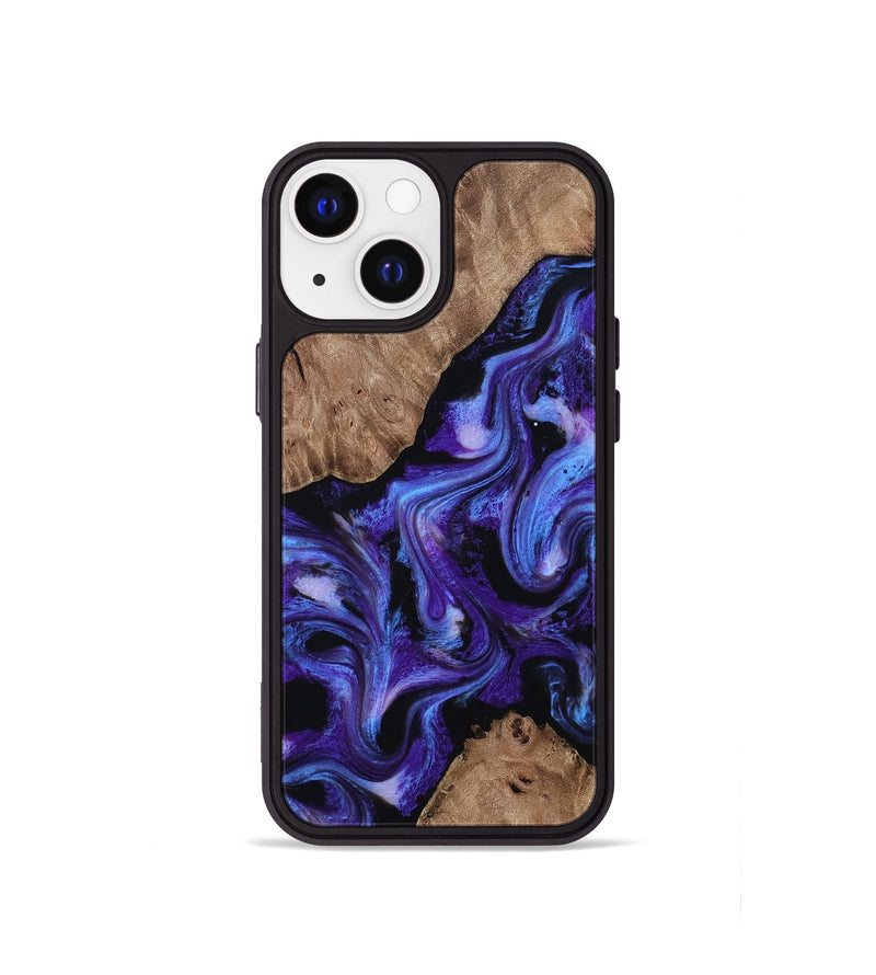 iPhone 13 mini Wood Phone Case - Dashawn (Purple, 814797)