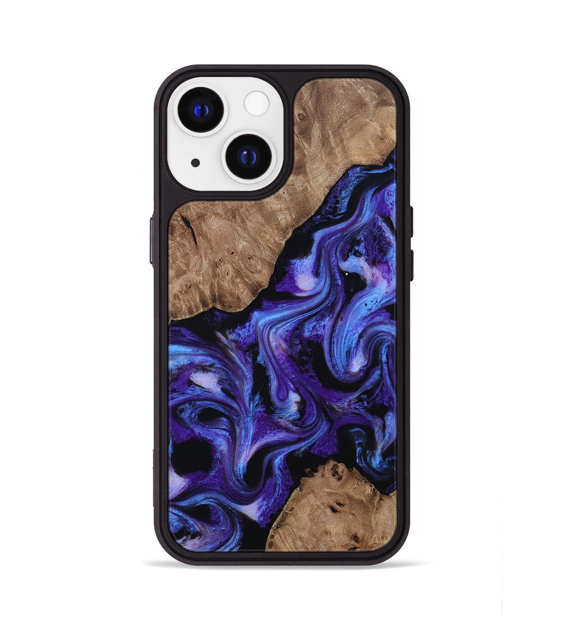 iPhone 13 Wood Phone Case - Dashawn (Purple, 814797)