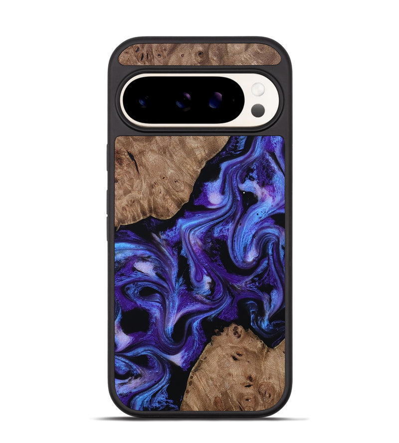 Pixel 9 Pro Wood Phone Case - Dashawn (Purple, 814797)