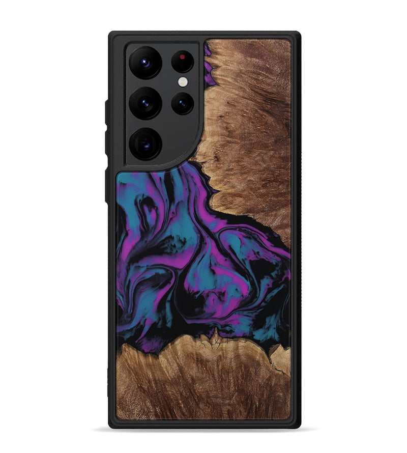 Galaxy S22 Ultra Wood Phone Case - Latonia (Purple, 814799)