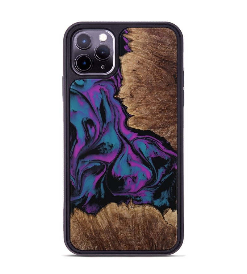 iPhone 11 Pro Max Wood Phone Case - Latonia (Purple, 814799)