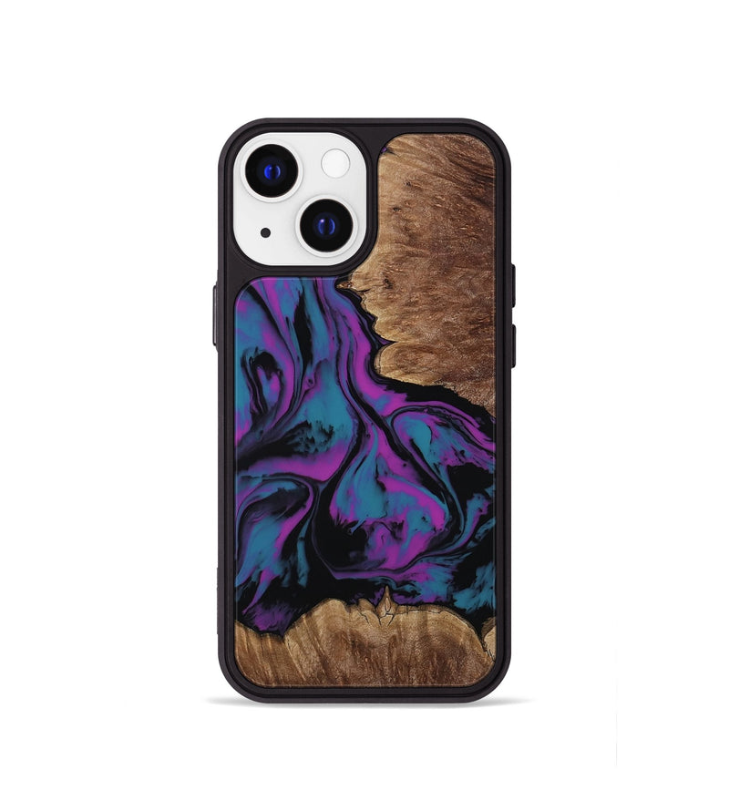 iPhone 13 mini Wood Phone Case - Latonia (Purple, 814799)