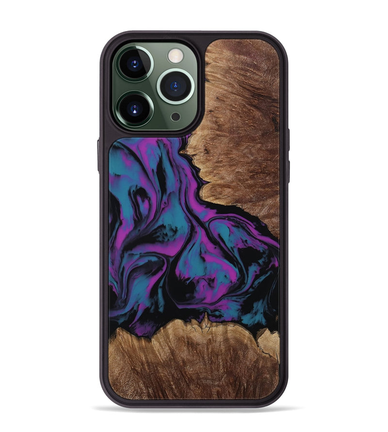 iPhone 13 Pro Max Wood Phone Case - Latonia (Purple, 814799)