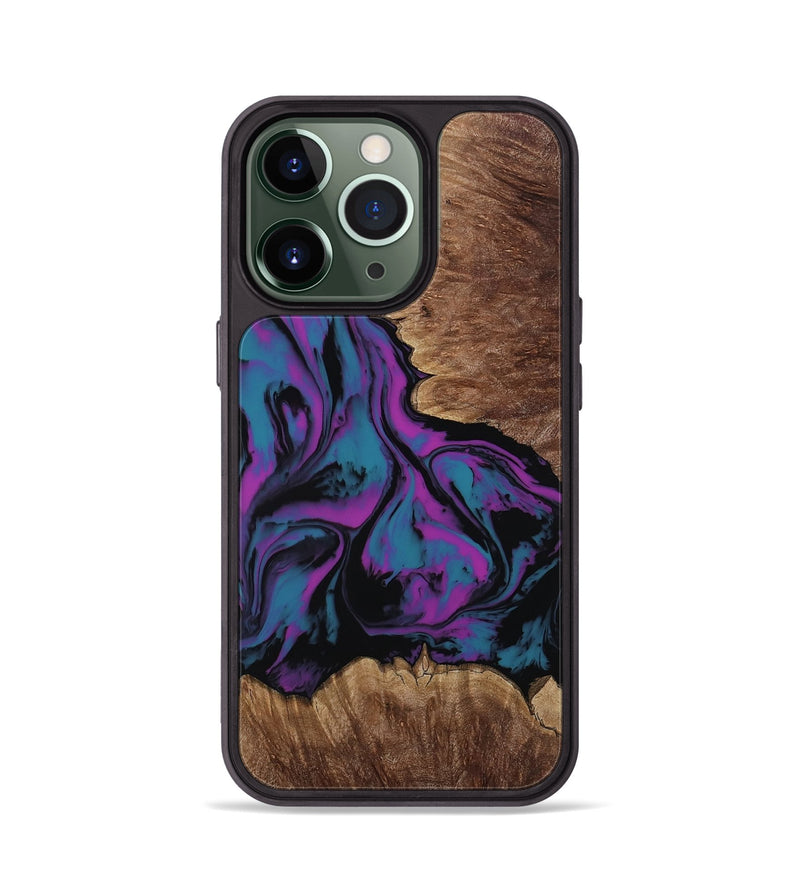 iPhone 13 Pro Wood Phone Case - Latonia (Purple, 814799)