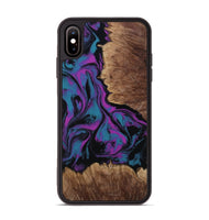 iPhone Xs Max Wood Phone Case - Latonia (Purple, 814799)