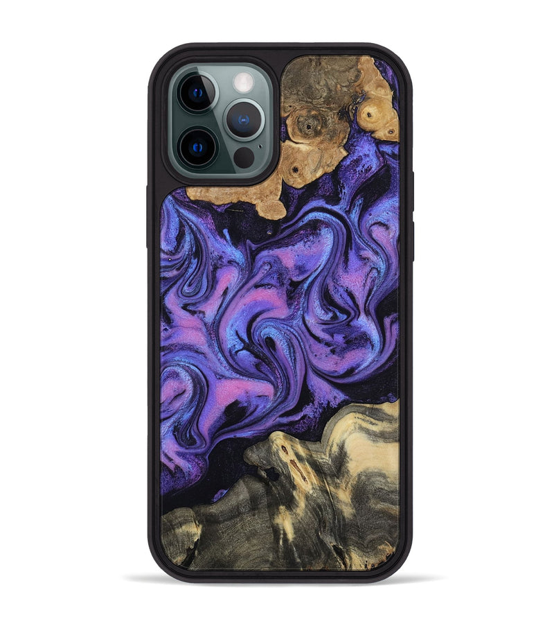 iPhone 12 Pro Max Wood Phone Case - Rogers (Purple, 814800)
