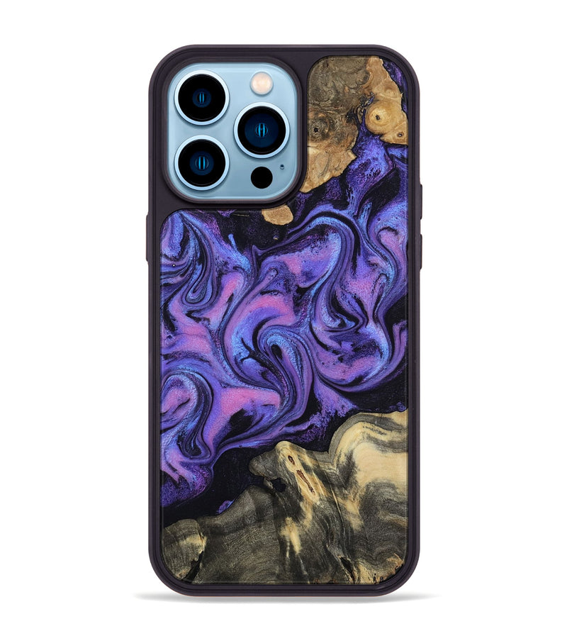 iPhone 14 Pro Max Wood Phone Case - Rogers (Purple, 814800)