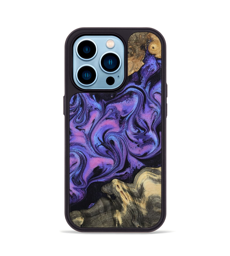 iPhone 14 Pro Wood Phone Case - Rogers (Purple, 814800)