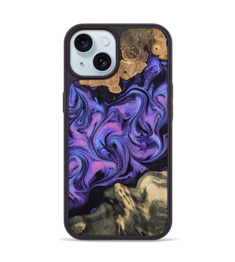 iPhone 15 Wood Phone Case - Rogers (Purple, 814800)