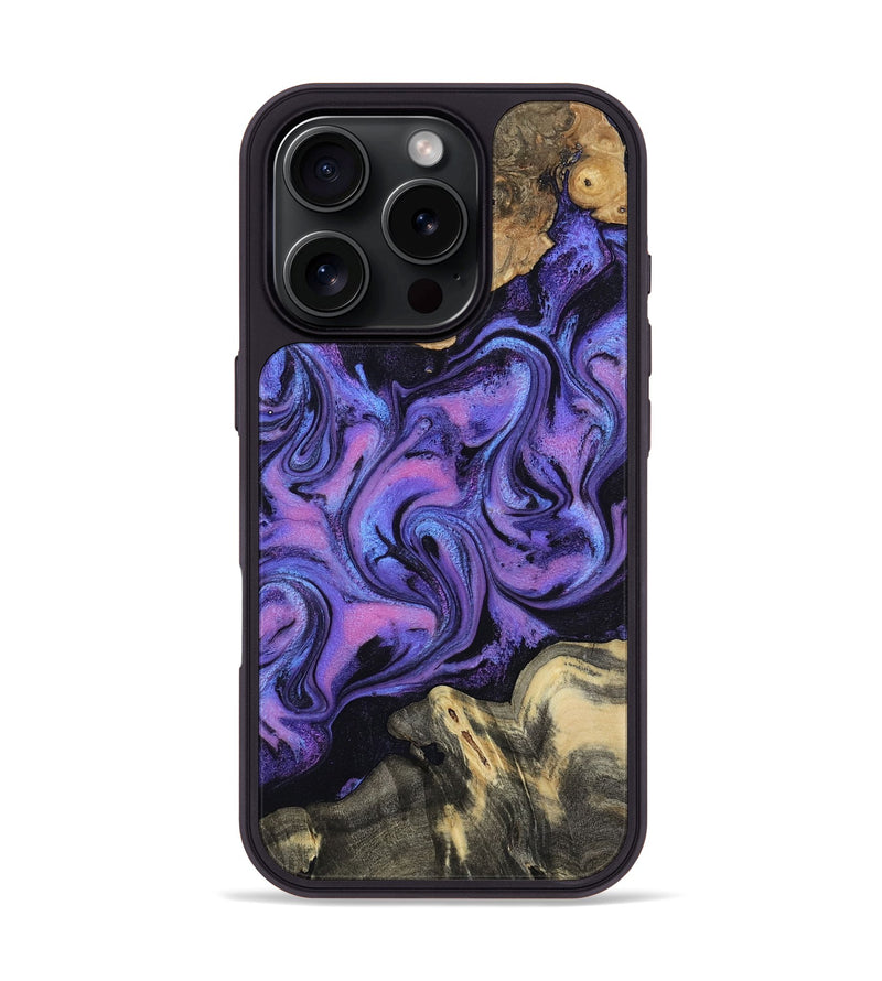 iPhone 16 Pro Wood Phone Case - Rogers (Purple, 814800)
