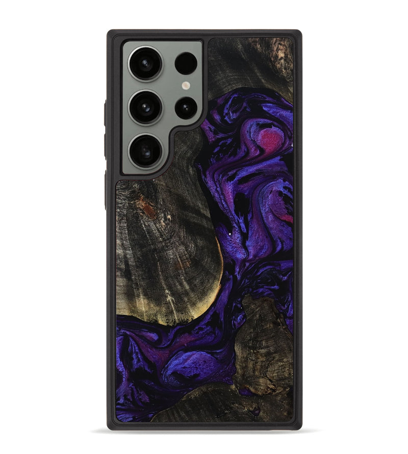 Galaxy S23 Ultra Wood Phone Case - Rosalee (Purple, 814801)