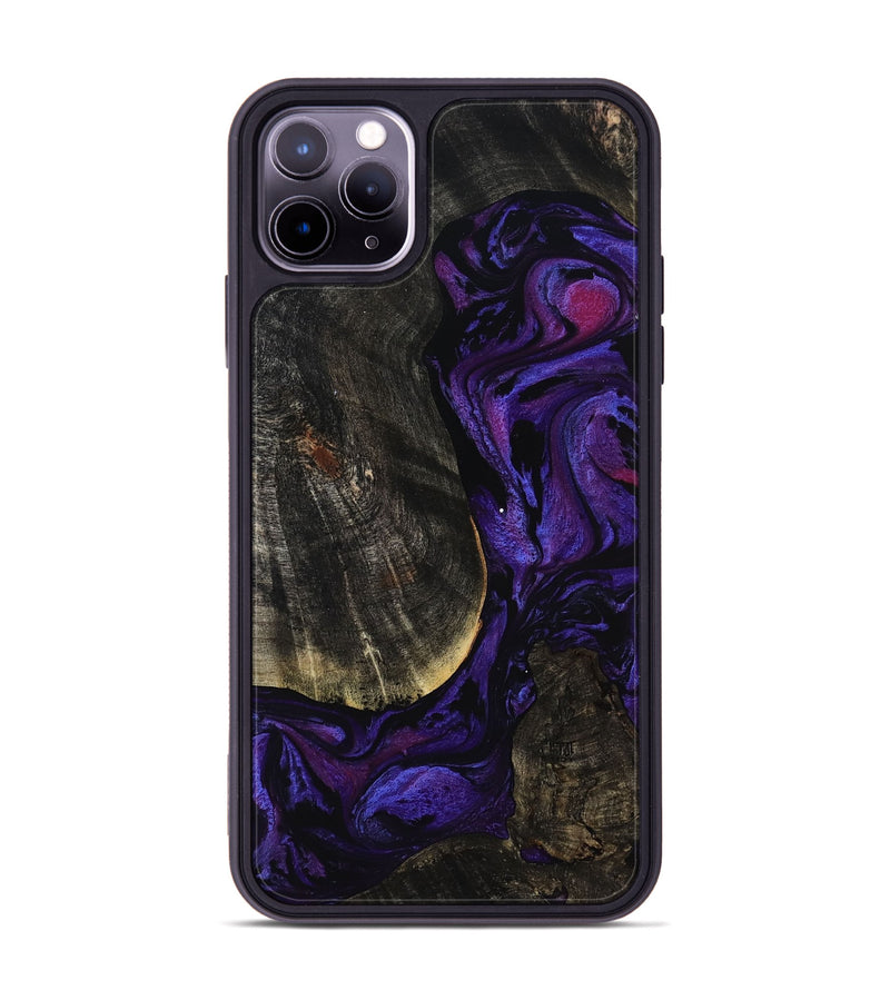 iPhone 11 Pro Max Wood Phone Case - Rosalee (Purple, 814801)