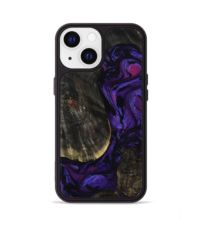 iPhone 13 Wood Phone Case - Rosalee (Purple, 814801)