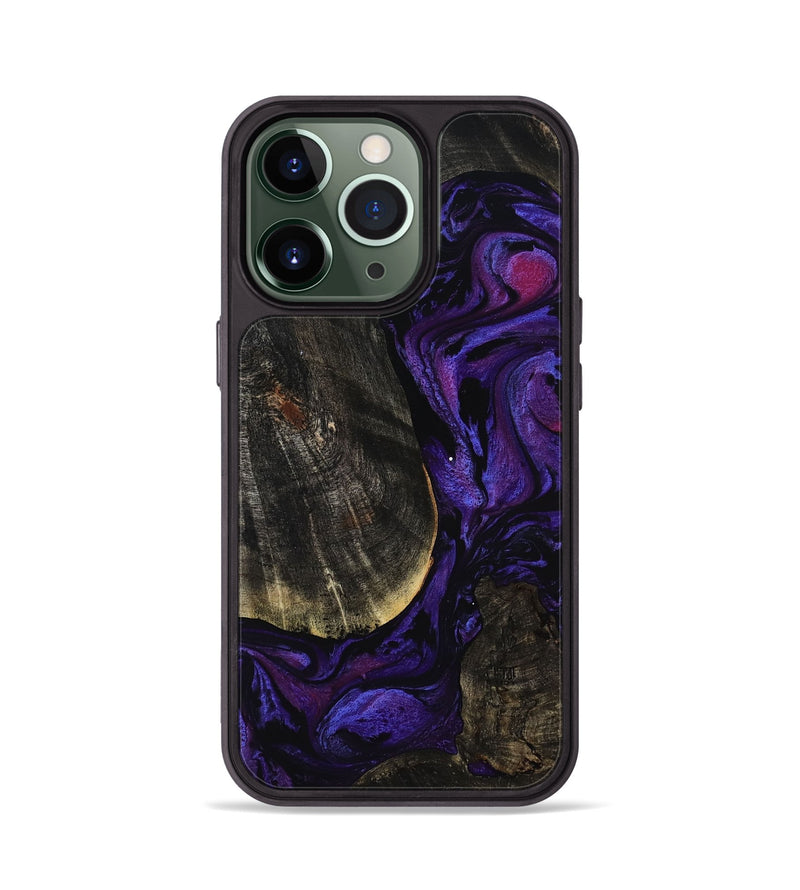 iPhone 13 Pro Wood Phone Case - Rosalee (Purple, 814801)