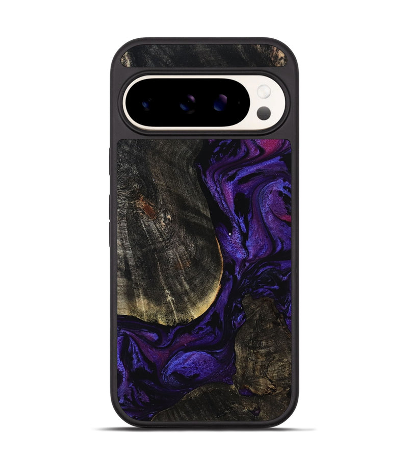 Pixel 9 Pro Wood Phone Case - Rosalee (Purple, 814801)