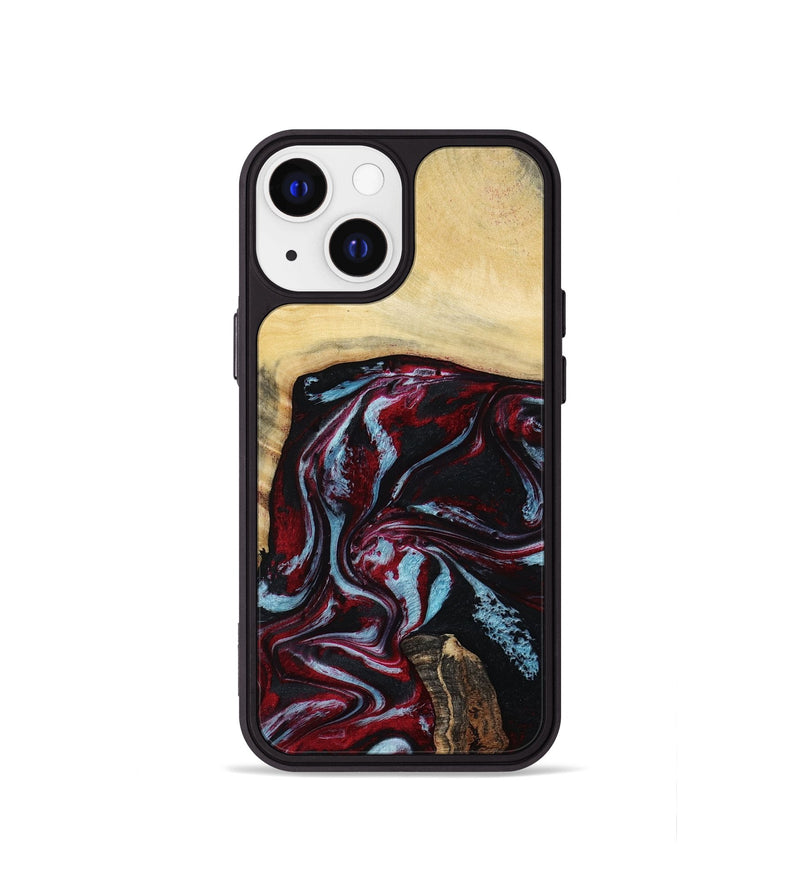 iPhone 13 mini Wood Phone Case - Alonza (Red, 814802)