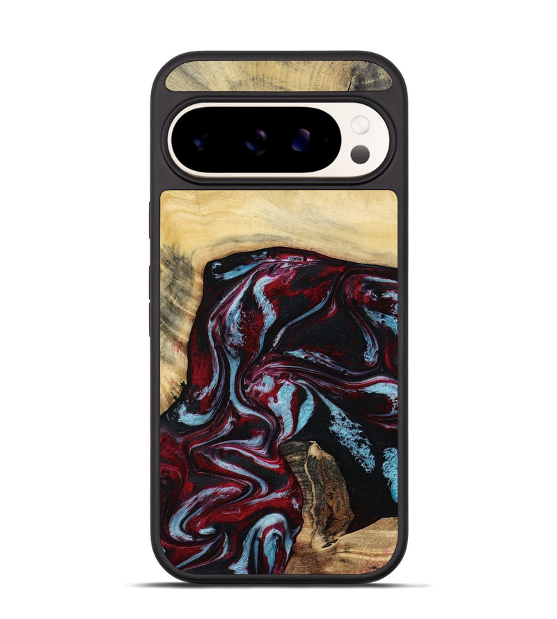 Pixel 9 Pro Wood Phone Case - Alonza (Red, 814802)