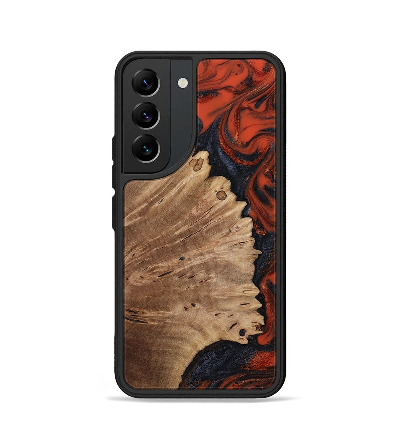 Galaxy S22 Wood Phone Case - Cordie (Red, 814803)
