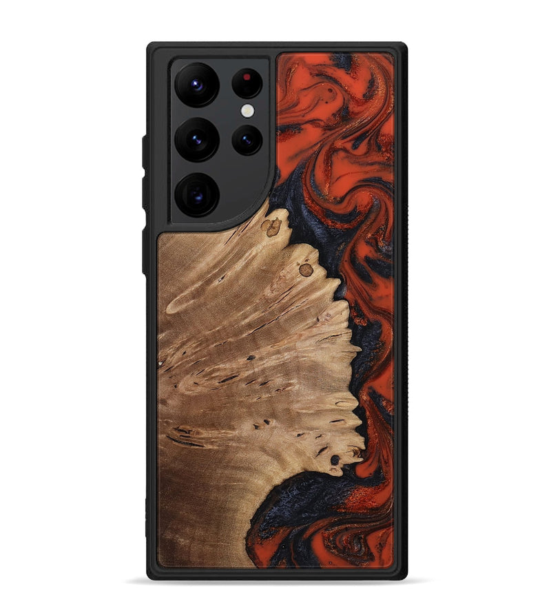 Galaxy S22 Ultra Wood Phone Case - Cordie (Red, 814803)