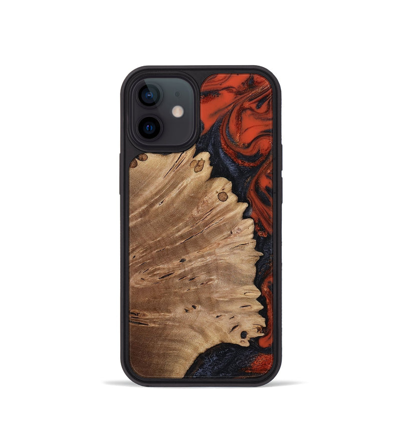 iPhone 12 mini Wood Phone Case - Cordie (Red, 814803)