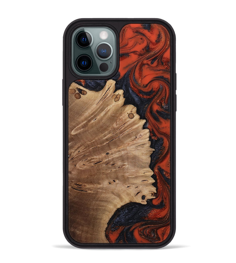 iPhone 12 Pro Max Wood Phone Case - Cordie (Red, 814803)