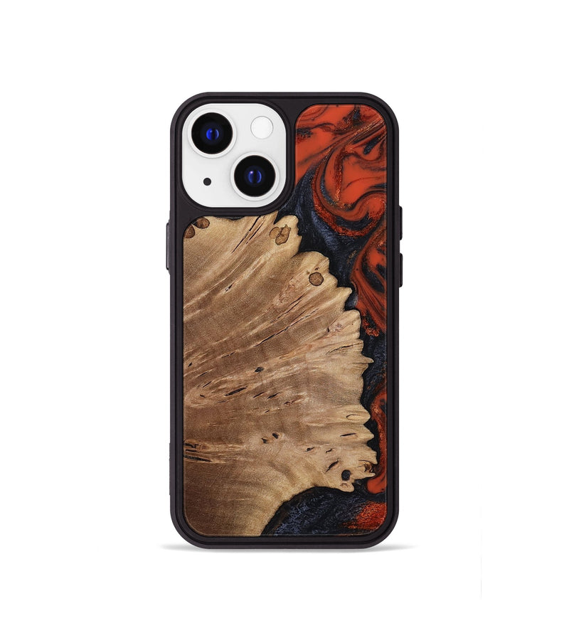 iPhone 13 mini Wood Phone Case - Cordie (Red, 814803)
