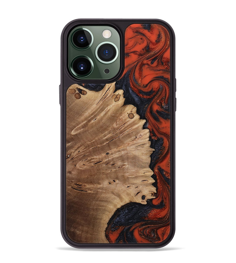 iPhone 13 Pro Max Wood Phone Case - Cordie (Red, 814803)