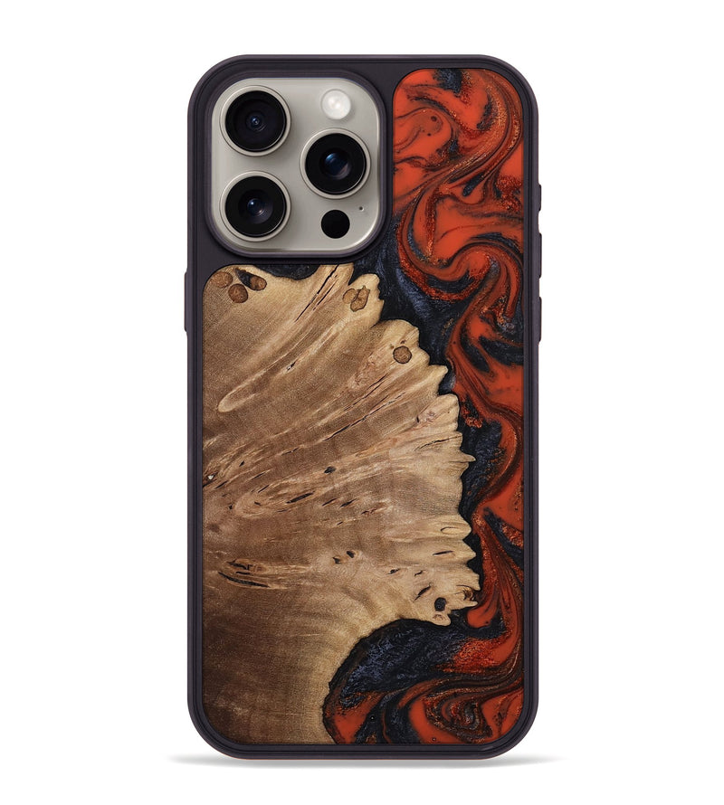 iPhone 15 Pro Max Wood Phone Case - Cordie (Red, 814803)