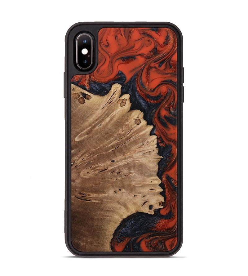 iPhone Xs Max Wood Phone Case - Cordie (Red, 814803)
