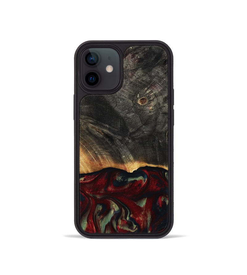 iPhone 12 mini Wood Phone Case - Millie (Red, 814804)