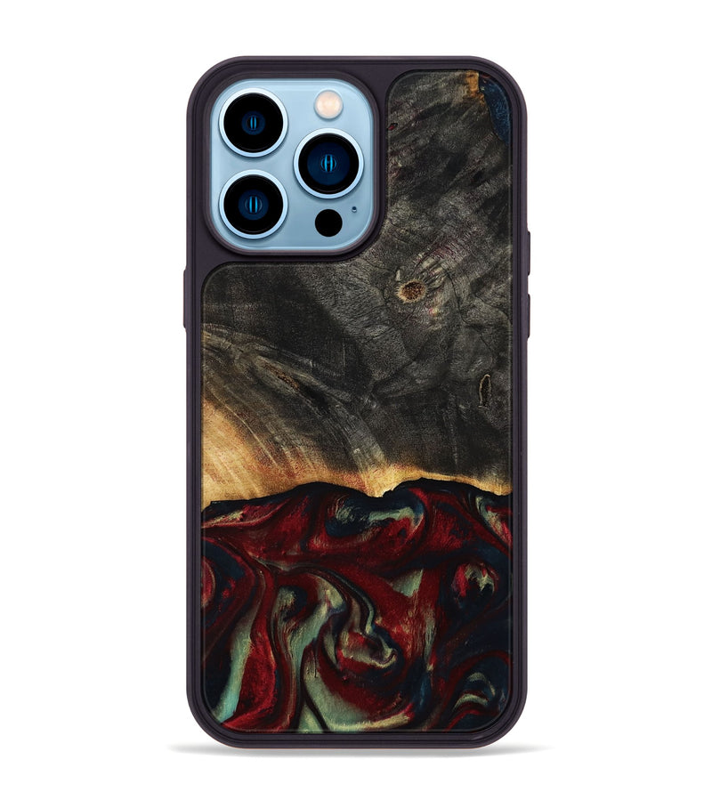 iPhone 14 Pro Max Wood Phone Case - Millie (Red, 814804)