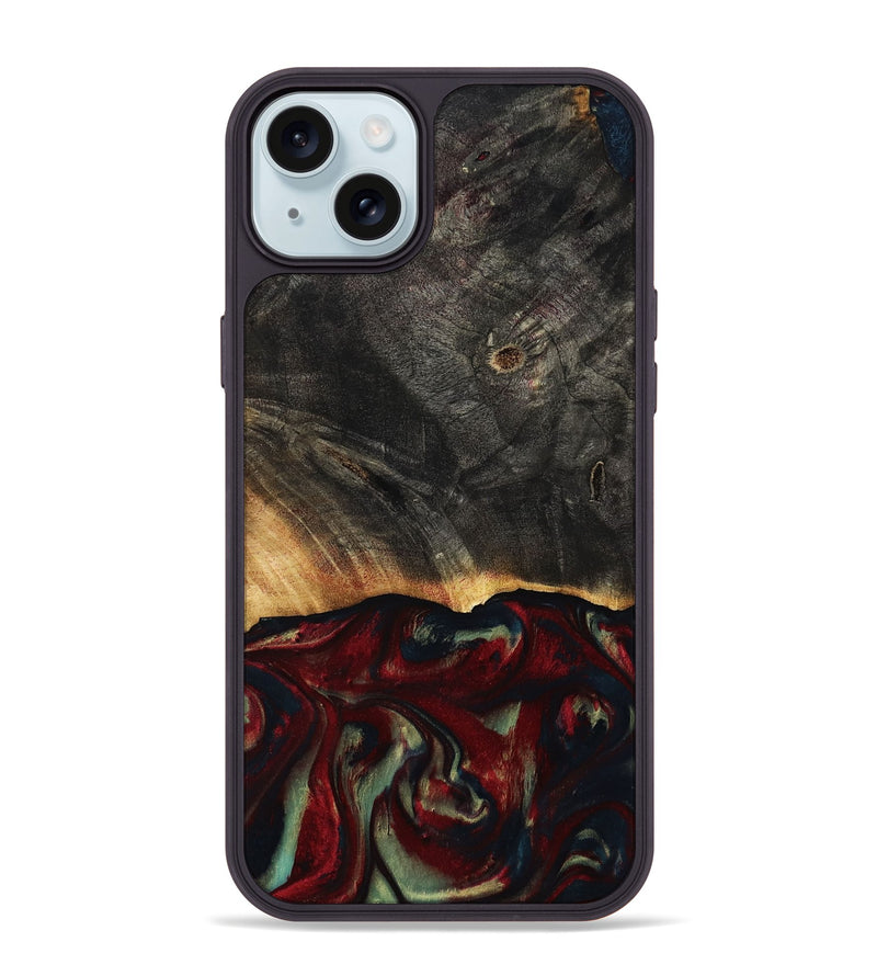iPhone 15 Plus Wood Phone Case - Millie (Red, 814804)
