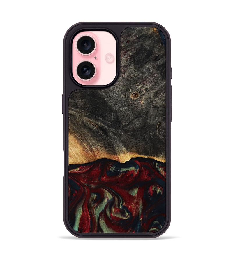 iPhone 16 Wood Phone Case - Millie (Red, 814804)