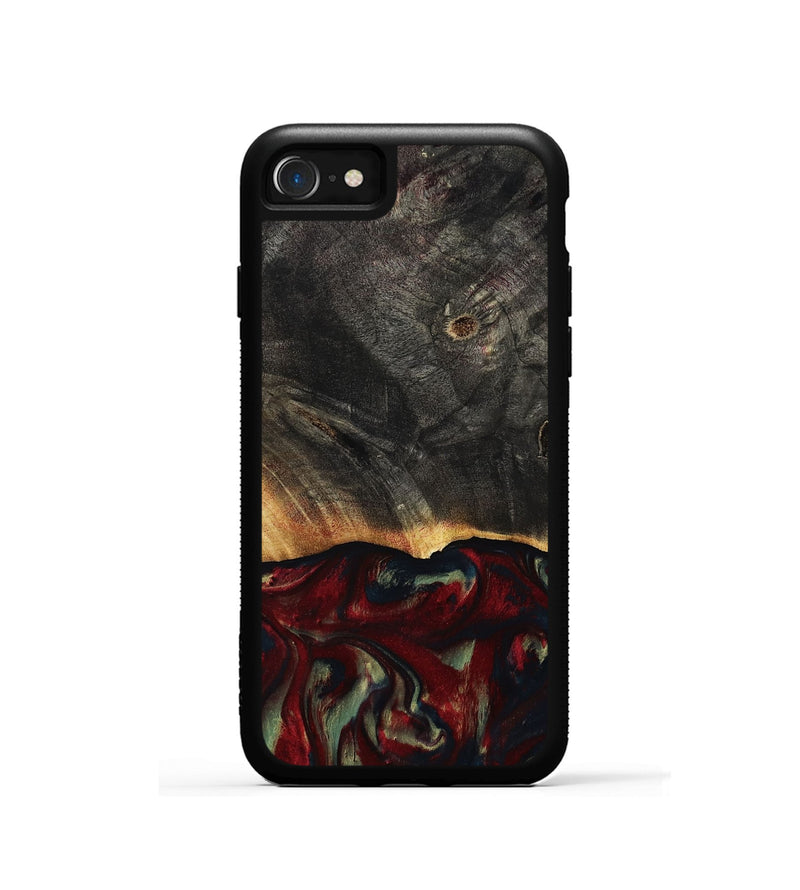 iPhone SE Wood Phone Case - Millie (Red, 814804)
