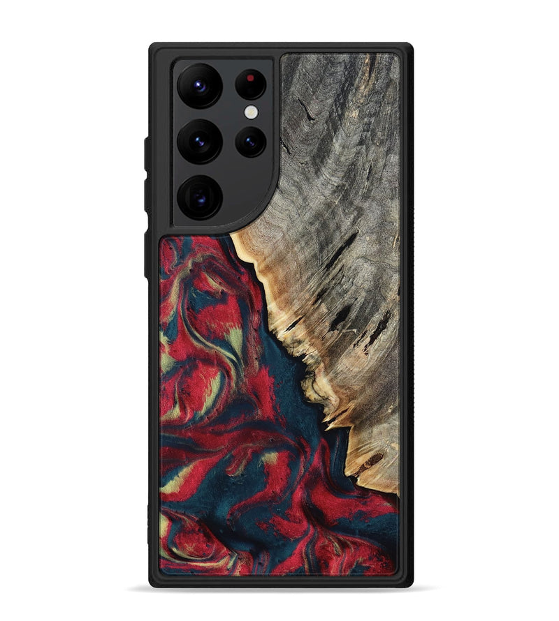 Galaxy S22 Ultra Wood Phone Case - Robyn (Red, 814805)