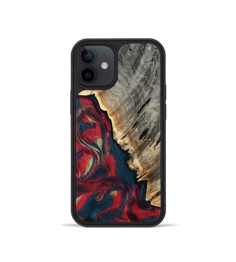 iPhone 12 mini Wood Phone Case - Robyn (Red, 814805)