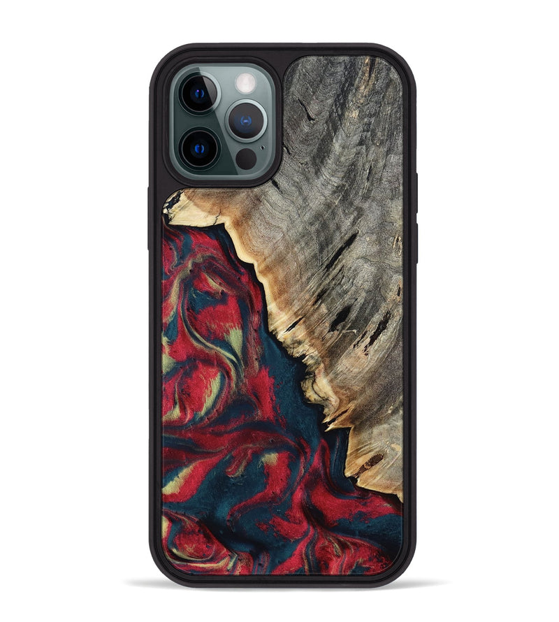 iPhone 12 Pro Max Wood Phone Case - Robyn (Red, 814805)