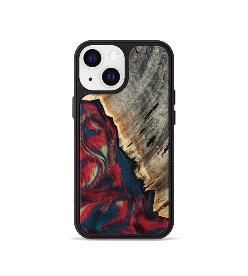 iPhone 13 mini Wood Phone Case - Robyn (Red, 814805)