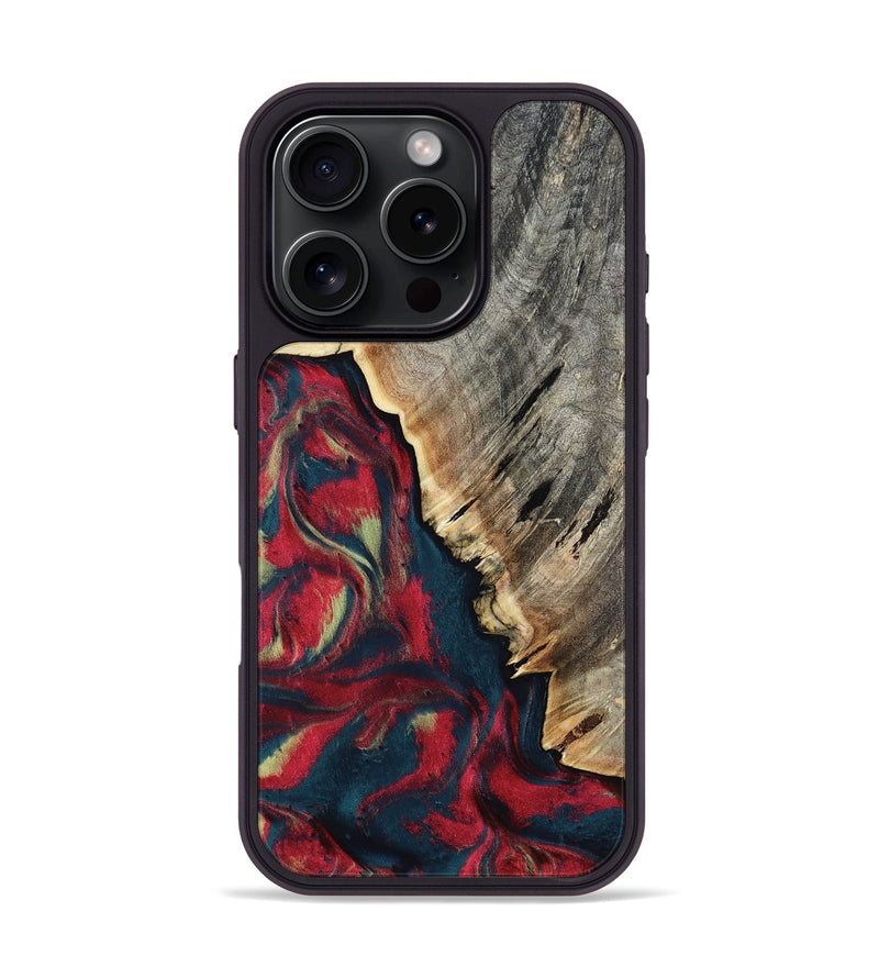 iPhone 16 Pro Wood Phone Case - Robyn (Red, 814805)